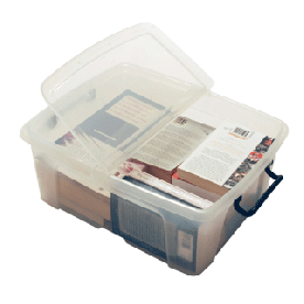 24 Litre Smart storage box with folding lid 