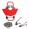 Steel Strapping Kit 19mm with Dispenser, Tensioner, Crimper and Seals